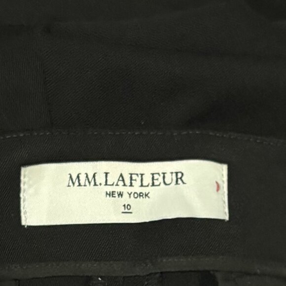 MM.LaFleur Womens Clooney Light Twill Trouser Pants Size 10 Black Wide leg - Picture 8 of 9